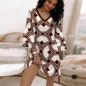 Hidden Bay Ruffle Dress — Chain Ivory - Afbeelding 2