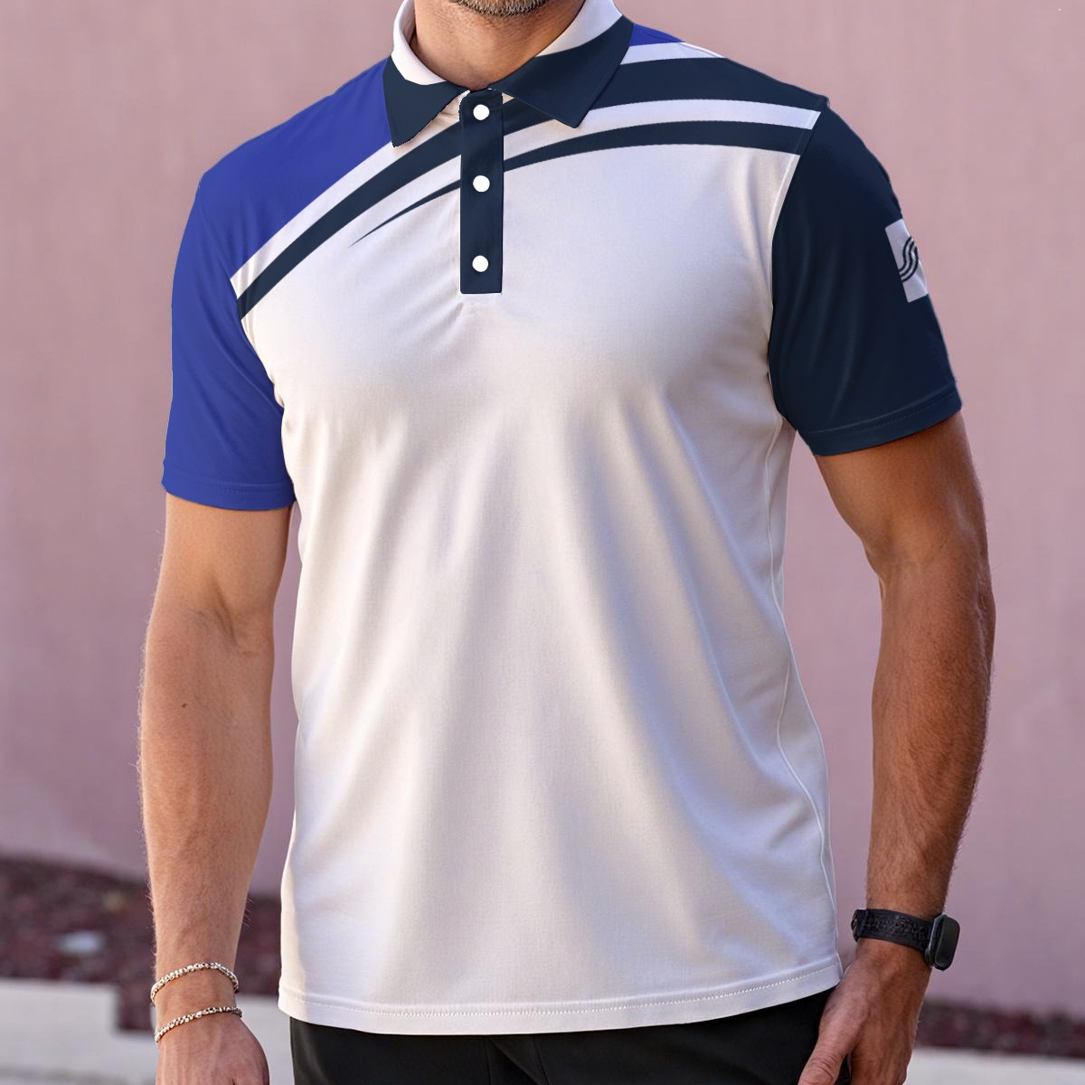Jetstream Polo — Coastal Block - Afbeelding 1