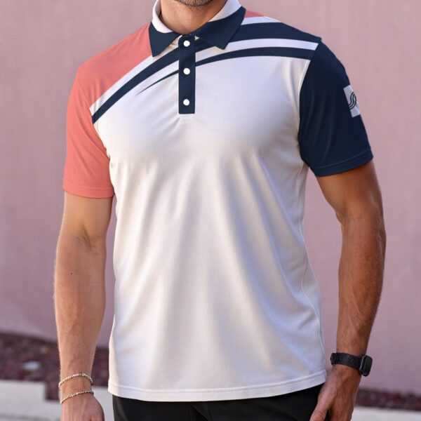 Aegean Drift Polo — Coral Tide