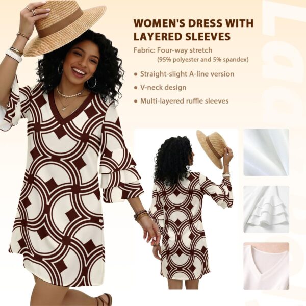 Hidden Bay Ruffle Dress — Chain Ivory