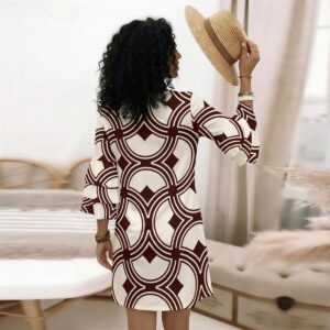 Hidden Bay Ruffle Dress — Chain Ivory - Afbeelding 3